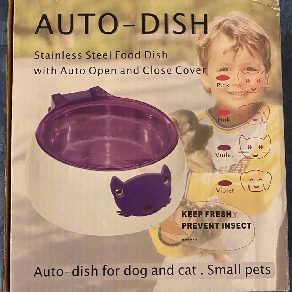 Dog Cat Auto-Dish pet Feeding Dish